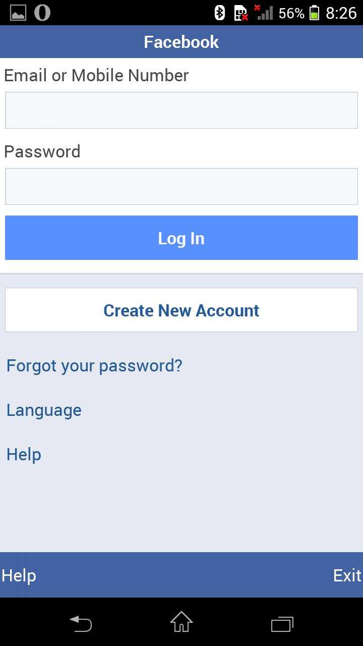 Facebook lite app login