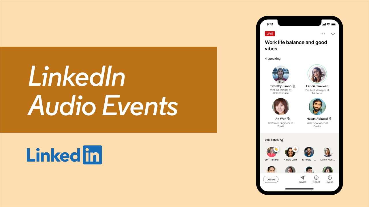 How to Record LinkedIn Audio Event