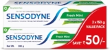 SENSODYNE Fresh Mint 150g x 2 Value Pack ₹311 Normally ₹430